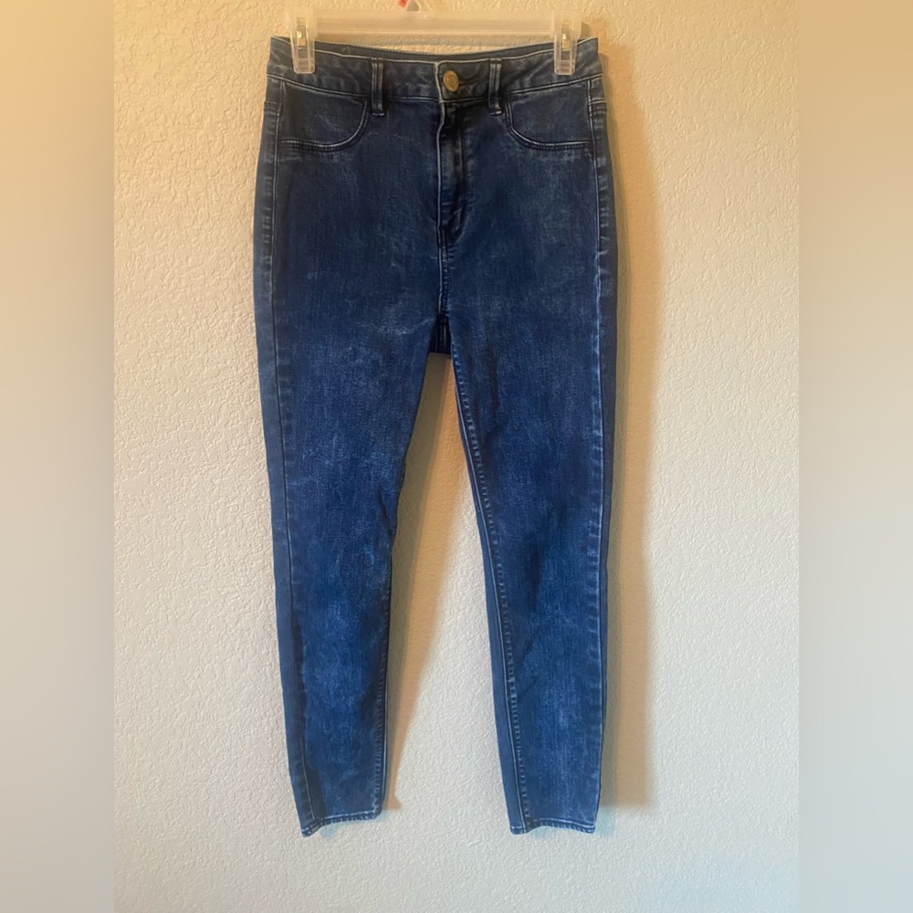 American Eagle AE77 dark wash sky high jegging